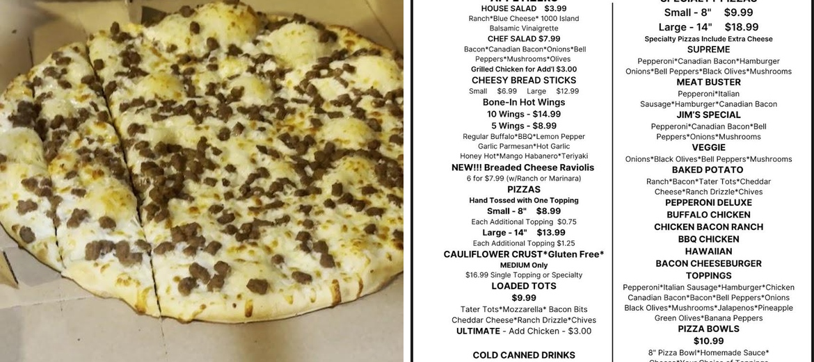 Pizza Junction of Whitney Menu